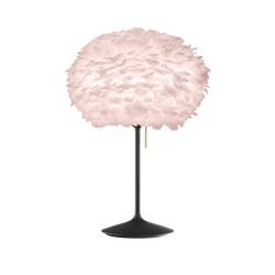 Eos Table Lamp - Light Rose, Black Base