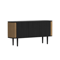 Treasures 3-Door Cabinet in Black Oak