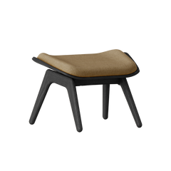 The Reader Ottoman in Black Oak