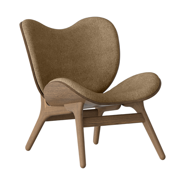 A Conversation Piece Low Lounge Chair in Dark Oak