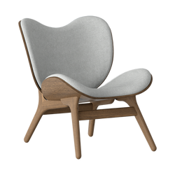 A Conversation Piece Low Lounge Chair in Dark Oak, Sterling