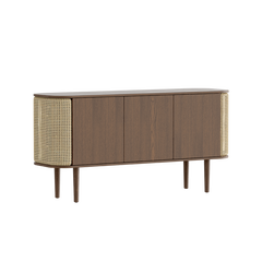 Treasures 3-Door Cabinet in Dark Oak