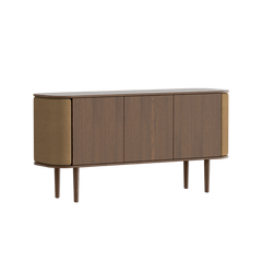 Treasures 3-Door Cabinet in Dark Oak