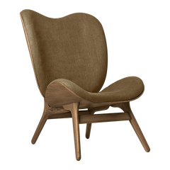 Tall Lounge Chair in Dark Oak - A Conversation Piece