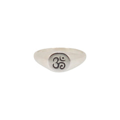 Om Ring in Sterling Silver