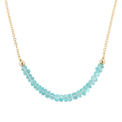 'Inspire Me' Apatite & Gold Strand Necklace 'Inspire Me' Apatite & Gold Strand Necklace