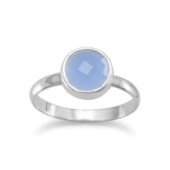 Sterling Silver Chalcedony Ring