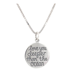 Love You More Double Sided Necklace