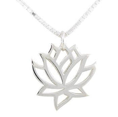 Open Design Lotus Flower Necklace
