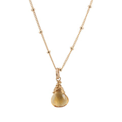 Gold Citrine Necklace - Limited Edition
