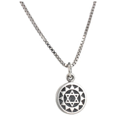 Heart Chakra Necklace in Sterling Silver