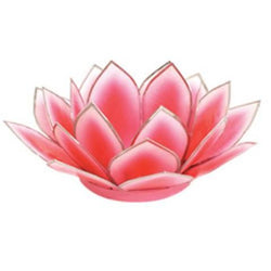 Pink Dahlia Lotus Tea Light Holder, Pink