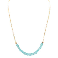 'Inspire Me' Apatite & Gold Strand Necklace 'Inspire Me' Apatite & Gold Strand Necklace