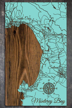 Island Oasis Monterey Bay Wood Fired Map -  Medium (22.5
