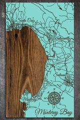 Monterey Bay Wood Fired Map -  Medium (22.5