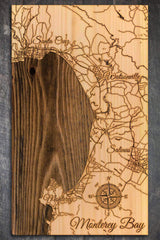Monterey Bay Wood Fired Map -  Mini (7.25