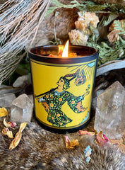 Fool Tarot Candle - 8.5oz, Soy and Coconut Oil, Skin-Safe, Basil, Orange, and Rosemary
