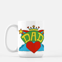 Dad Crown & Heart Mug