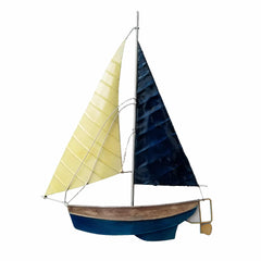Sailboat Wall Decor White And Blue