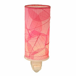 Cylinder Leaf Nightlights, pink