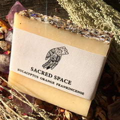 Sacred Space Goat's Milk Soap - 4oz, Eucalyptus, Orange, Frankincense