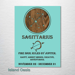 Zodiac Wall Hanging - Sagittarius, Island Oasis