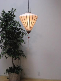 White Silk and Bamboo Lantern Diamond 33
