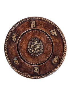 Conch Mantra Wall Hanging: Brass Copper / 8