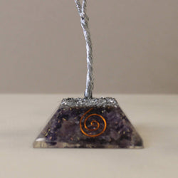 Amethyst Spiritual Stone - Gemstone Tree with Orgonite Base