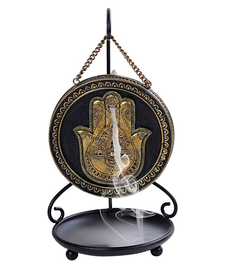 Hanging Hamsa Backflow Incense Burner (1/12)