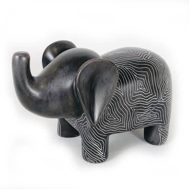 Graphic Gray Elephant - Soapstone: 4