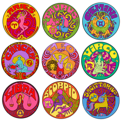 Multiple Zodiac Stickers 10 EACH