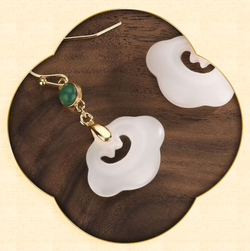 Cloud Melody Jade Earrings