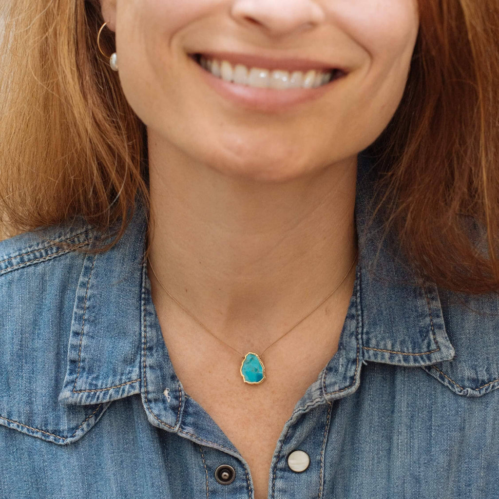 Turquoise Alchemy Necklace for Dare Greatly