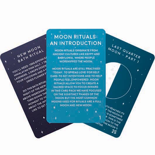 Moonlight Rituals Moon Ritual Cards | Om Gallery