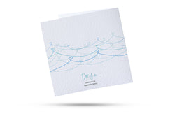 For You, Love Me (Blue) Greeting Card With Fused Glass Gift
