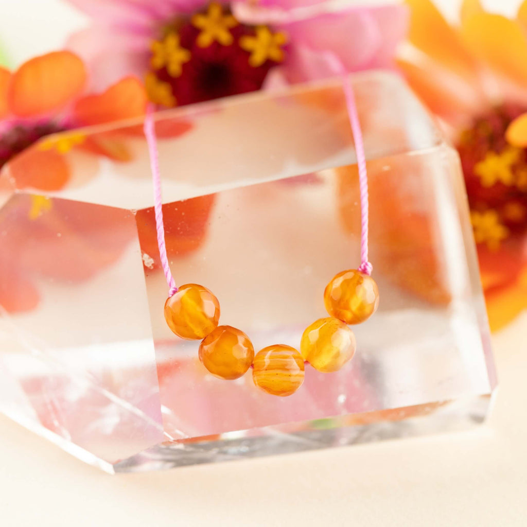 Carnelian Big Wishes Necklace for Happiness