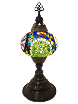 Mosaic Desk Lamp - Multi Colored Circles
