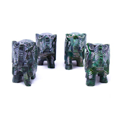 Elephant Soapstone Incense Holder -- Pack of 4