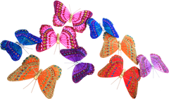 Butterfly Garland Multi Glitter - JL200