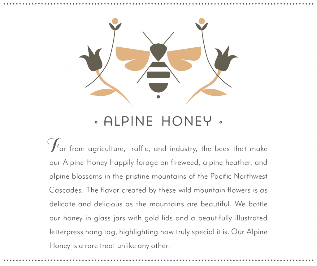 Alpine Raw Honey: 8oz
