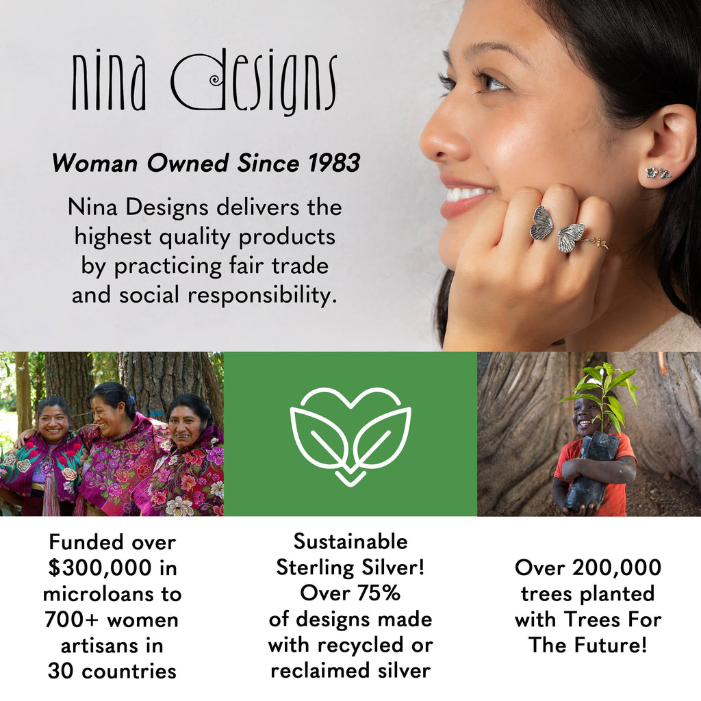 Sterling Silver Flying Bat Festoon Necklace