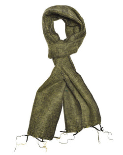 Brushed Woven Scarf, Chartreuse