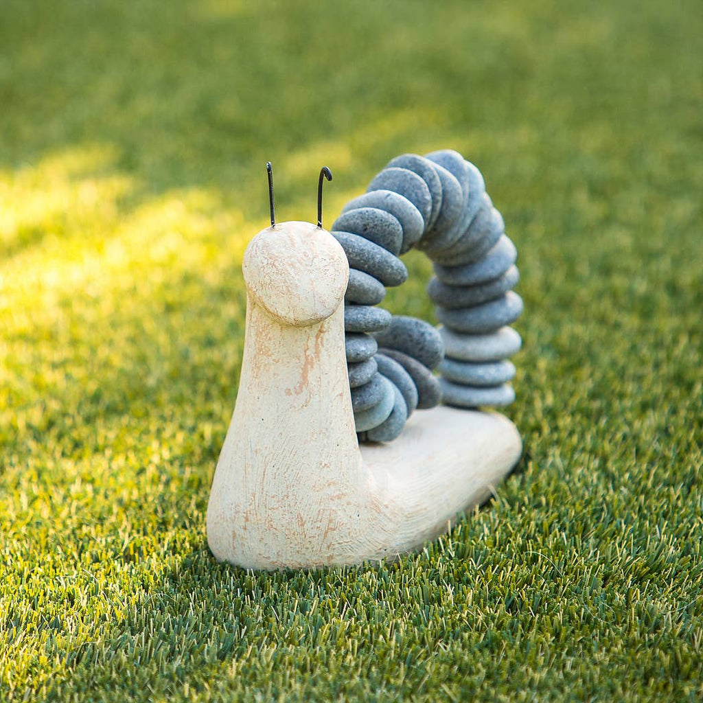Beach Pebble Snails: Stone & Glass
