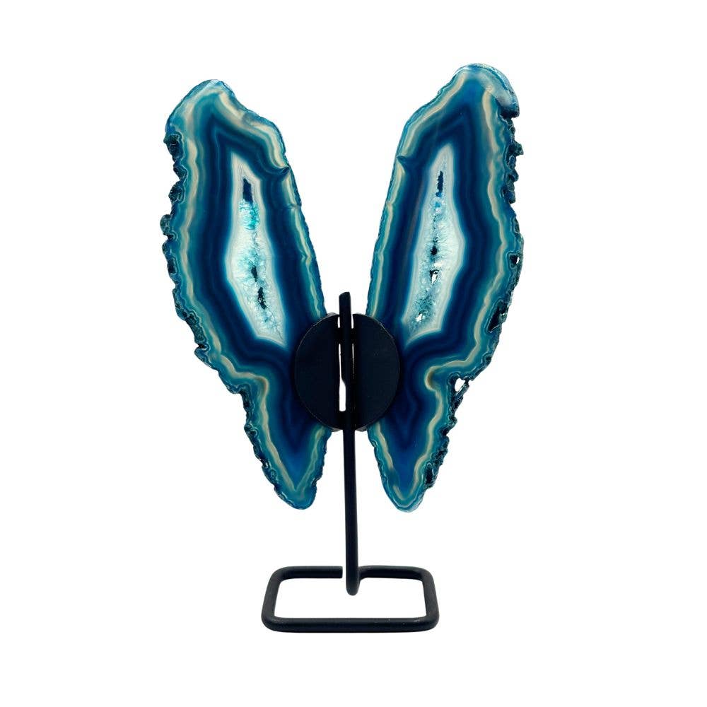 Shaped Crystals - Agate Slice Butterfly