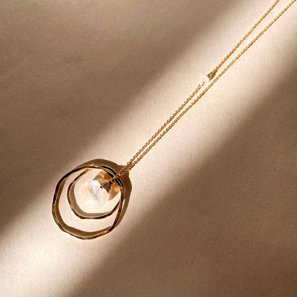 Double Organic Stone Necklace