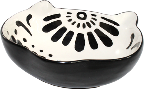 Sugar Skull Cat Day of the Dead Porcelain Bowl - DDC172
