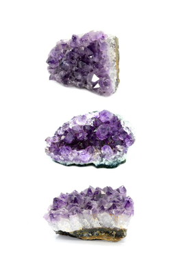 Amethyst Clusters, Raw Amethyst Druzy Crystals: Small
