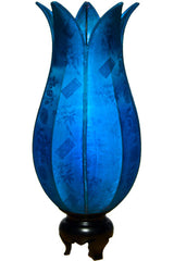 Flowering Lotus Table Lamp - Aqua