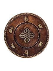 Dorje Mantra Wall Hanging: Brass Copper / 8